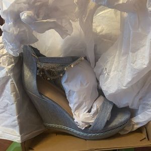 POMELINE WEDGE SANDAL Size: 11 Color: Recycled Denim